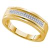 Image 1 : 0.12CT Diamond Micro-Pave 10KT Ring Yellow Gold - GD104511