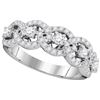 Image 1 : 1.0CT Diamond Anniversary 14KT Ring White Gold - GD104776