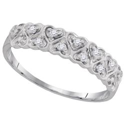 0.10CT Diamond Anniversary 10KT Ring White Gold - GD94058