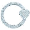 Image 1 : 0.15CT Diamond Circle 10KT Pendant White Gold - GD50551