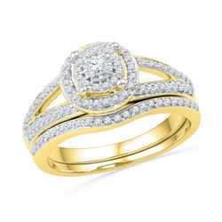 0.50CT Diamond Bridal 10KT Ring Yellow Gold - GD101712