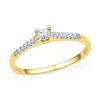Image 1 : 0.12CT Diamond Anniversary 10KT Ring Yellow Gold - GD100215