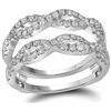 Image 1 : 0.75CT Diamond Enhancer 14KT Ring White Gold - GD110609