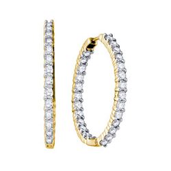 3.75CT Diamond Bridal 14KT Earrings Yellow Gold - GD65893