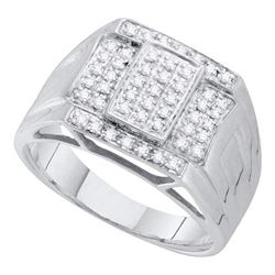 0.35CT Diamond Micro-Pave 10KT Ring White Gold - GD40631