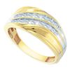 Image 1 : 0.33CT Diamond Mens 10KT Ring Yellow Gold - GD58540