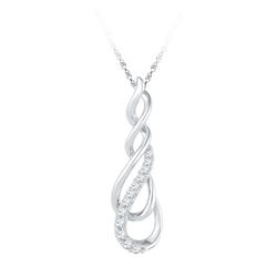 0.20CT Diamond Anniversary 10KT Pendant White Gold