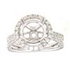 Image 1 : Genuine 14K White Gold 1.31CTW Diamond Semi Mount Ring - REF-136X2Y