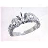 Image 1 : Genuine 18K White Gold 0.82CTW Diamond Semi Mount Ring - REF-147H7W