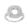 Image 1 : Genuine 14K White Gold 0.24CTW Diamond Semi Mount Ring - REF-52W6G