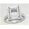 Image 1 : Genuine 18K White Gold 1.14CTW Diamond Semi Mount Ring - REF-184Y2Z