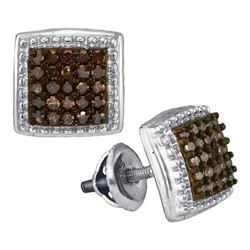 0.50CT Diamond Micro-Pave 10KT Earrings White Gold