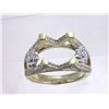 Image 1 : Genuine 14K Two Tone Gold 1.05CTW Diamond Semi Mount Ring - REF-117H8W