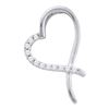 Image 1 : 0.12CT Diamond Heart 10KT Pendant White Gold