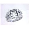 Image 1 : Genuine 18K White Gold 0.64CTW Diamond Semi Mount Ring - REF-151A4X