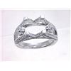 Image 1 : Genuine 18K White Gold 0.92CTW Diamond Semi Mount Ring - REF-152W3G