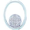 Image 1 : 0.05CT Diamond Circle 10KT Pendant White Gold