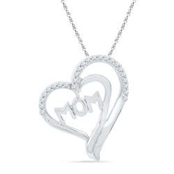 0.02CT Diamond Anniversary 10KT Pendant White Gold