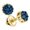 Image 1 : 0.50CT Diamond Micro-Pave 10KT Earrings Yellow Gold