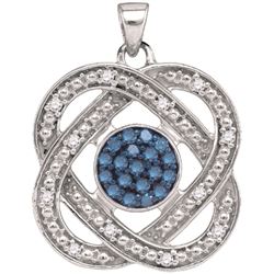 0.35CT Diamond Micro-Pave 10KT Pendant White Gold
