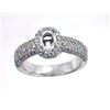 Image 1 : Genuine 14K White Gold 0.95CTW Diamond Semi Mount Ring - REF-88H3W