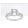 Image 1 : Genuine 14K White Gold 0.31CTW Diamond Semi Mount Ring - REF-51A5X
