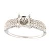 Image 1 : Genuine 14K White Gold 0.48CTW Diamond Semi Mount Ring - REF-64W9G
