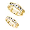 Image 1 : 1.50CT Diamond Bridal 14KT Ring Yellow Gold