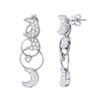 Image 1 : Genuine 18K White Gold 0.89CTW Diamond Earring - REF-142A8X