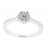 Image 1 : Genuine 14K White Gold 0.19CTW Diamond Semi Mount Ring - REF-37K2R