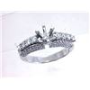 Image 1 : Genuine 18K White Gold 0.76CTW Diamond Semi Mount Ring - REF-140F9N