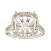 Image 1 : Genuine 14K White Gold 0.41CTW Diamond Semi Mount Ring - REF-71Y4Z