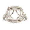 Image 1 : Genuine 14K White Gold 0.63CTW Diamond Semi Mount Ring - REF-91Z7T