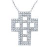 Image 1 : Genuine 1.08 TCW 14K White Gold Ladies Necklace - REF-91K2R
