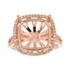Image 1 : Genuine 14K Rose Gold 0.45CTW Diamond Semi Mount Ring - REF-77F8N