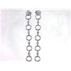 Image 1 : Genuine 14K White Gold 1.06CTW Diamond Earring - REF-85Z4T
