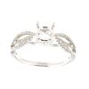 Image 1 : Genuine 14K White Gold 0.31CTW Diamond Semi Mount Ring - REF-44T6K