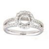 Image 1 : Genuine 14K White Gold 0.73CTW Diamond Semi Mount Ring - REF-104M2F