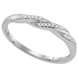 0.05CT Diamond Anniversary 10KT Ring White Gold