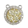 Image 1 : Genuine 14K White Gold 0.66CTW Citrine Pendant - REF-16A2X
