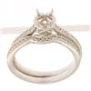 Image 1 : Genuine 14K White Gold 0.22CTW Diamond Semi Mount Ring - REF-44K4R