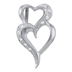 0.15CT Diamond Heart 10KT Pendant White Gold