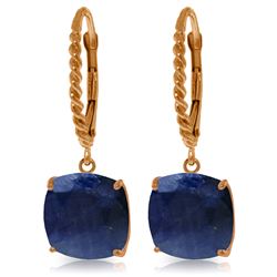 9.66 ctw Sapphire Earrings Jewelry 14KT Rose Gold