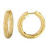 Image 1 : Genuine 0.46 TCW 14K Yellow Gold Ladies Earring - REF-81R6H