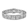 Image 1 : Genuine 4.34 TCW 14K White Gold Ladies Bracelet - REF-428R8H