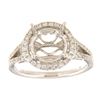 Image 1 : Genuine 14K White Gold 0.59CTW Diamond Semi Mount Ring - REF-83G4M