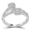 Image 1 : 0.50CT Diamond Soleil 14KT Ring White Gold