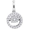 Image 1 : 0.10CT Diamond Anniversary 10KT Pendant White Gold