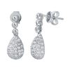 Image 1 : Genuine 1.2 TCW 18K White Gold Ladies Earring - REF-132H5W