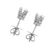 Image 1 : Genuine 14KWhite Gold 0.25CTW Diamond Semi-Mount Earrings - REF-35T5K